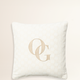 Merry Monogram Pillow Cover