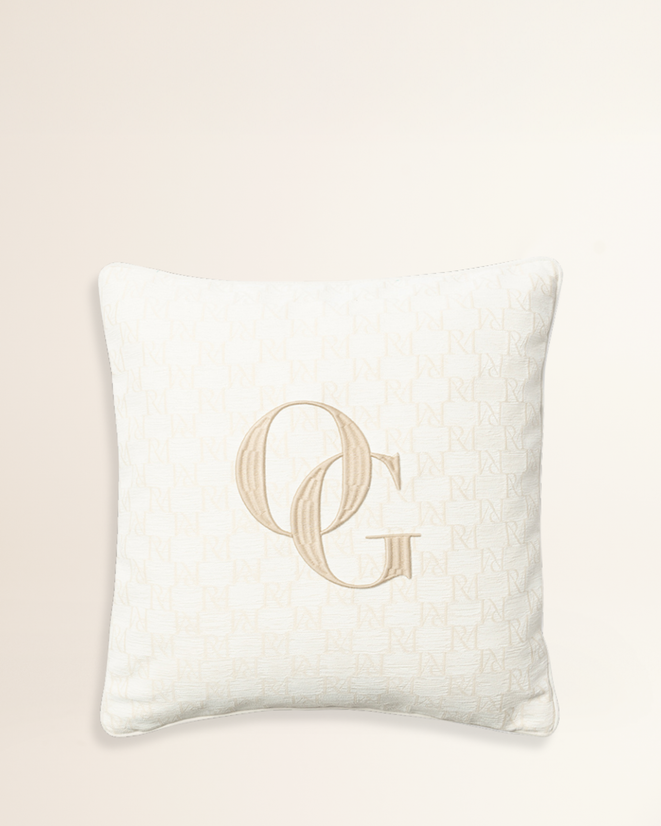 Merry Monogram Pillow Cover