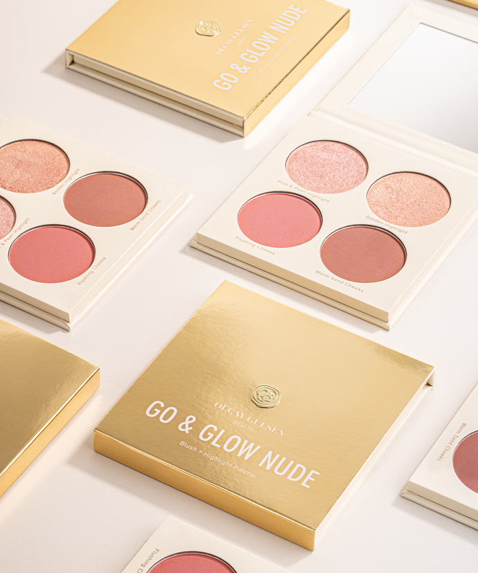 GO & GLOW BLUSH + HIGHLIGHT PALETTE | NUDE